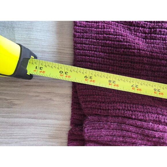 Torrid Plus Size Plum Purple V Neck Knit Sweater With Side Zipper Detail - Picture 7 of 8